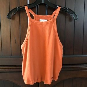 Abercrombie & Fitch orange cropped tank